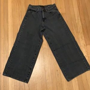 Black Denim Culottes